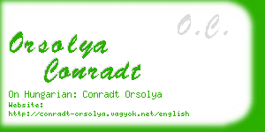 orsolya conradt business card